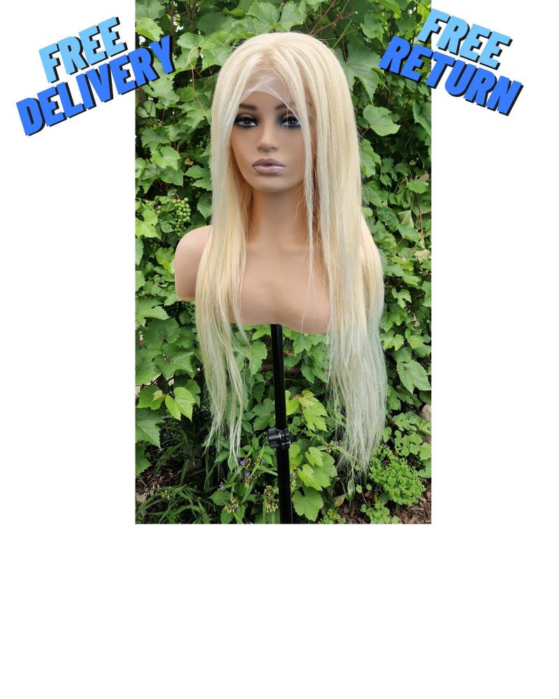 Echthaar-Perücke, Lace Front Perücke, Perücken, Haar, Ziehen Sie Königin Perücken Für Frauen, Platin Blonde Weiße Barbie Perücke von Etsy - HairyBerrysWigs