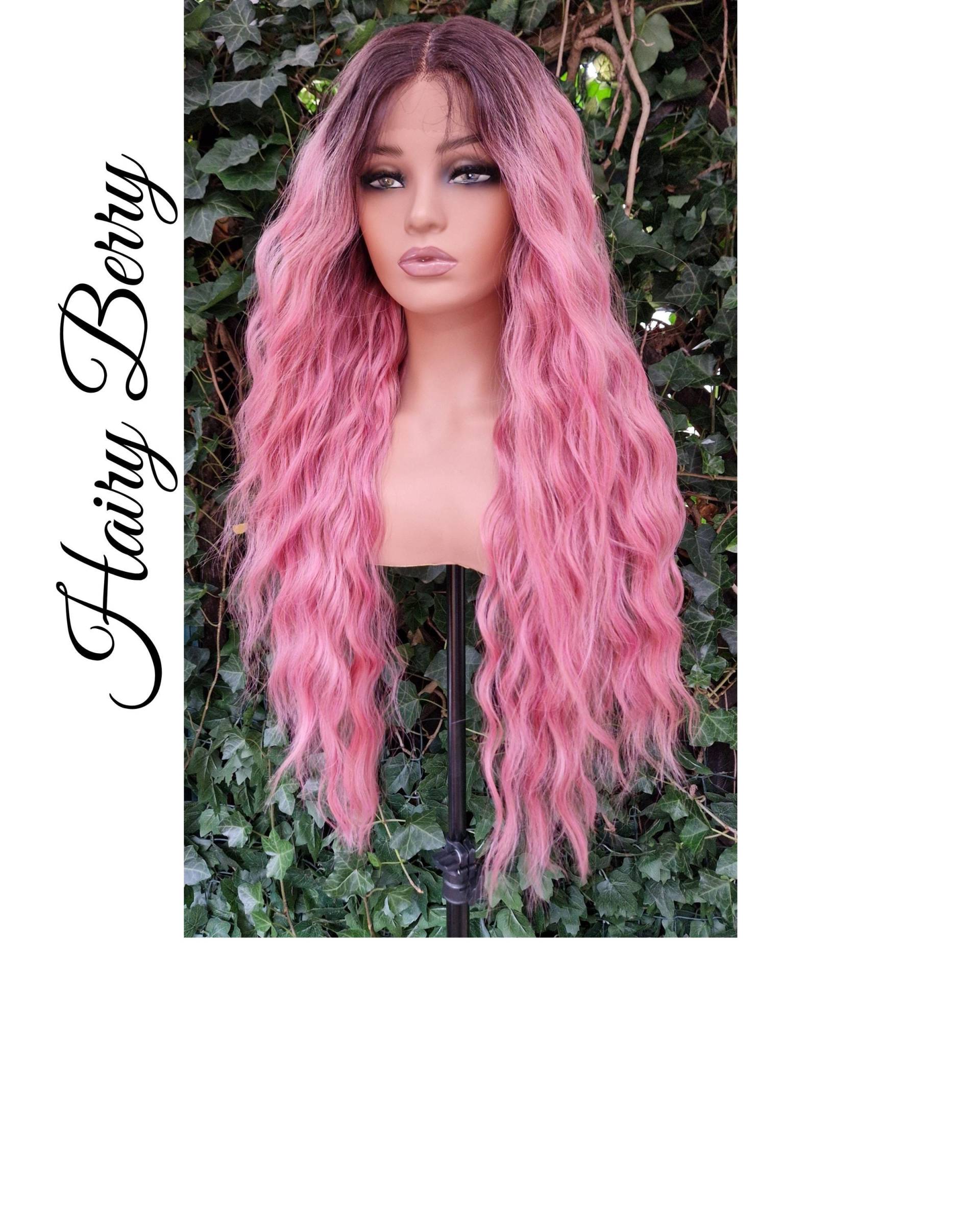 Lace Front Perücke, Ziehen Sie Königin Perücken Für Frauen, Rosa Rosa Ombre Schwarze Weiße Frauen von Etsy - HairyBerrysWigs