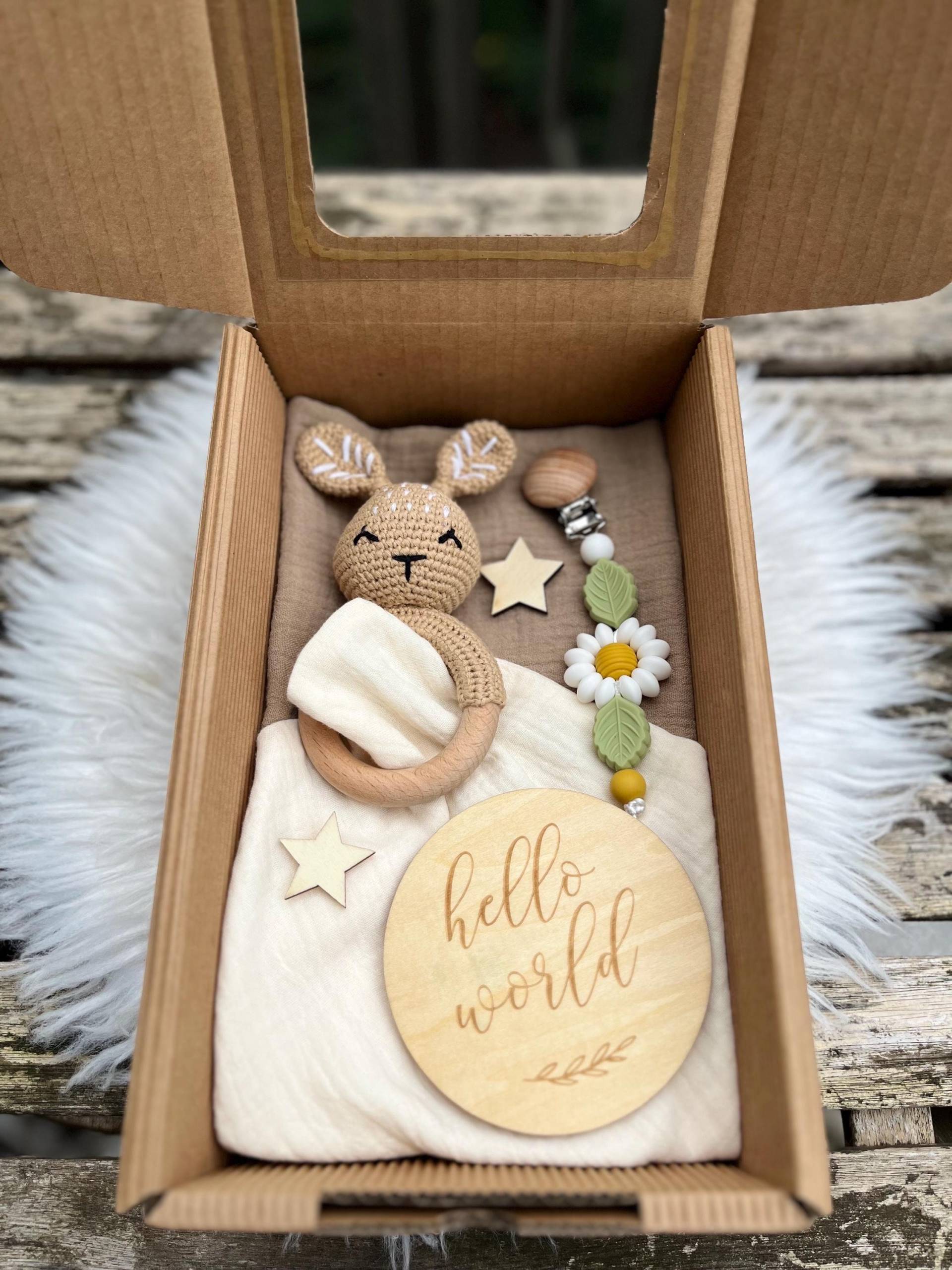 Geschenkbox Zur Geburt, Gift Für Baby Shower, Geschenkidee Werdende Eltern, Hello World Oder Baby von Etsy - Handlovegift