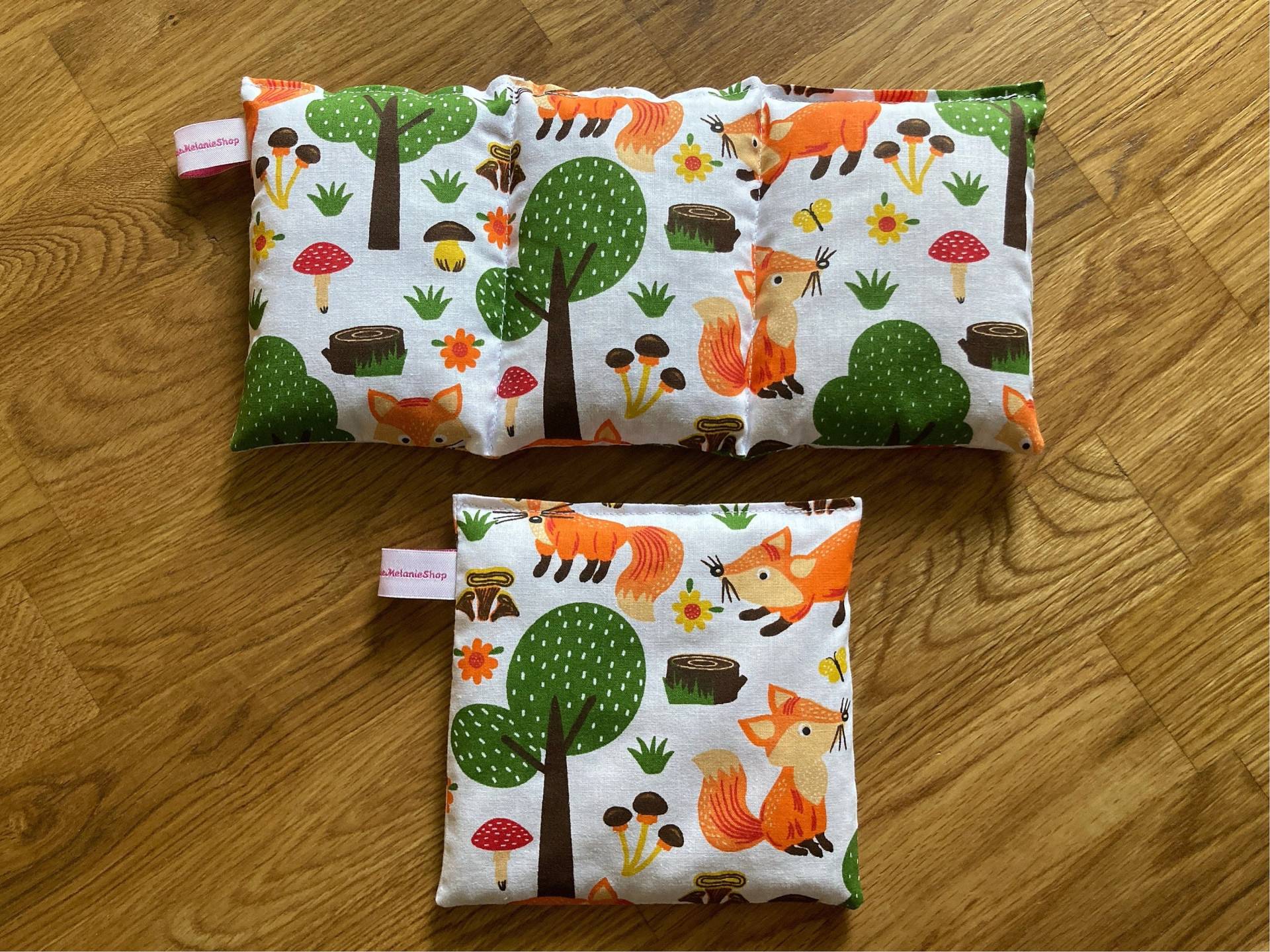 Bio-Dinkel Körnerkissen | 2 Tlg. Geschenkset Kinder - "Fuchs Im Wald" Perfektes, Nachhaltiges Nikolaus Oder Weihnachtsgeschenk von Etsy - HandmadeMelanieShop