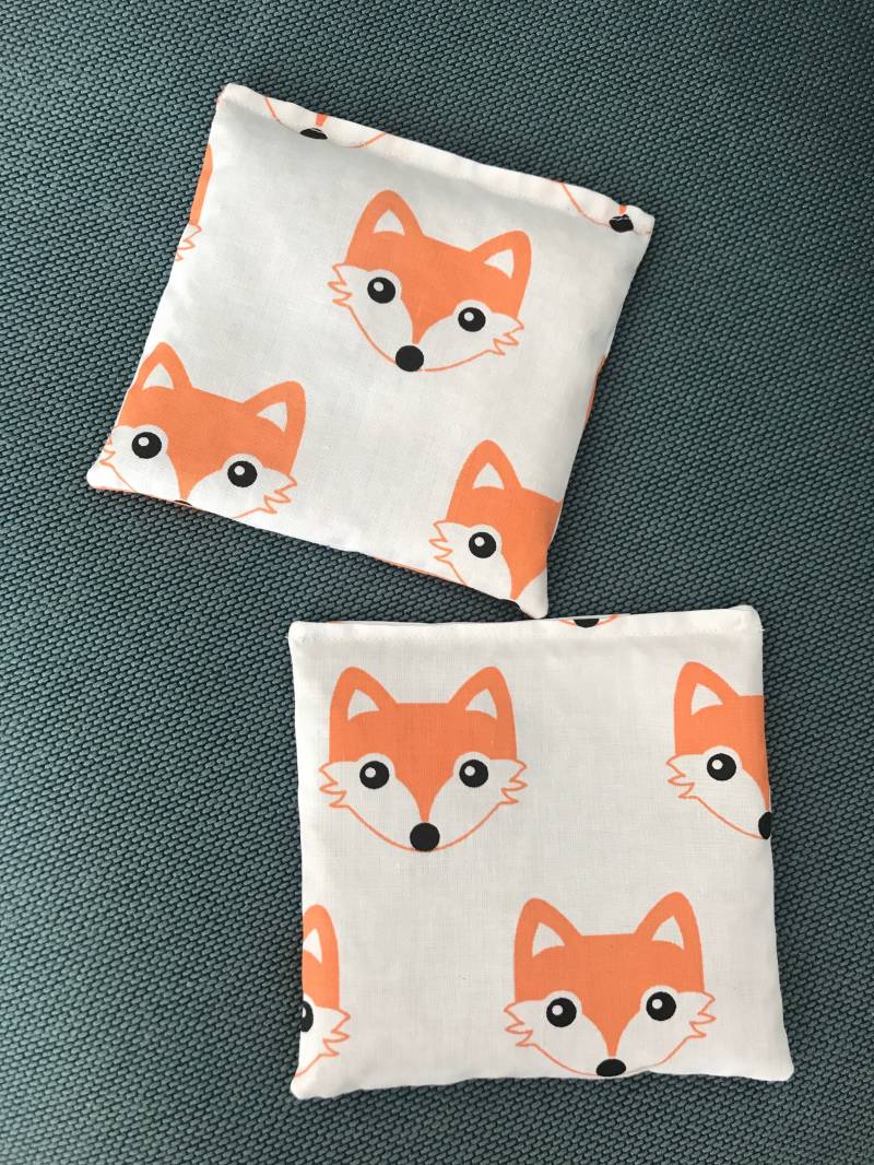 Dinkel Körnerkissen Mini "Fuchs" Für Babys - Orange Oder Grau von Etsy - HandmadeMelanieShop