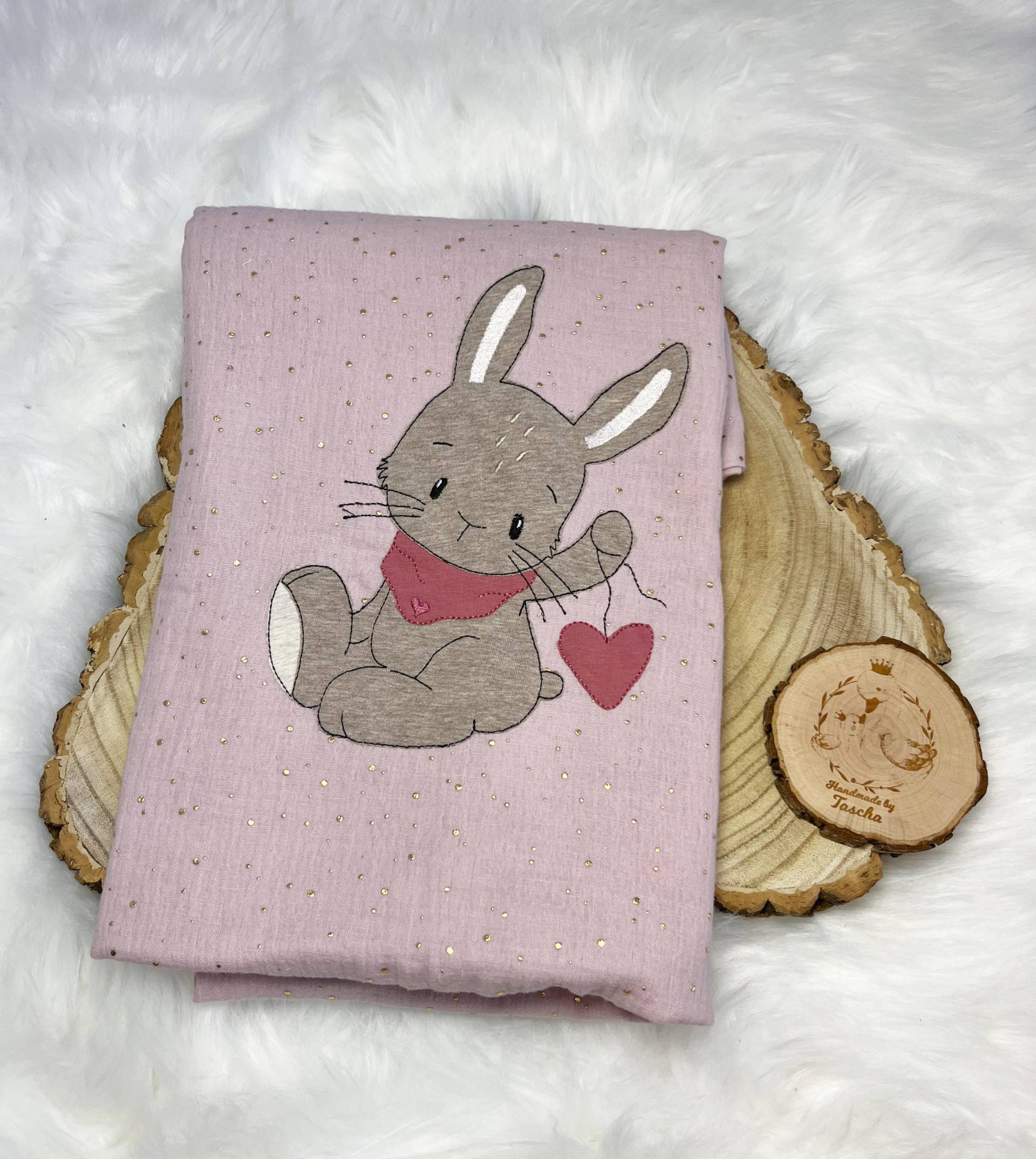 Musselin Decke Hase | Musselindecke Mit Namen Geburt Taufe Personalisiert Mädchen Jung Geschenk von Etsy - HandmadebyTaschaaa