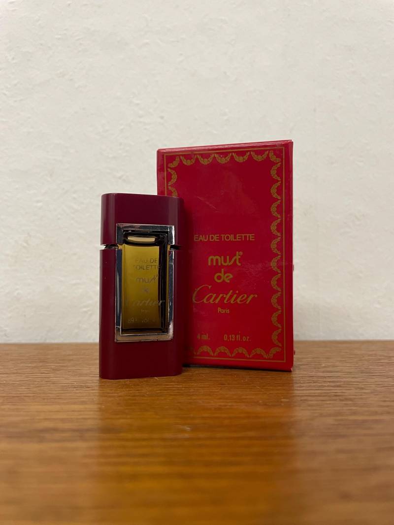 Mini Vintage Must De Cartier Parfum Eau Toilette 4Ml Miniatur Flakon Mit Ovp Duft von Etsy - HannoverVintagestore