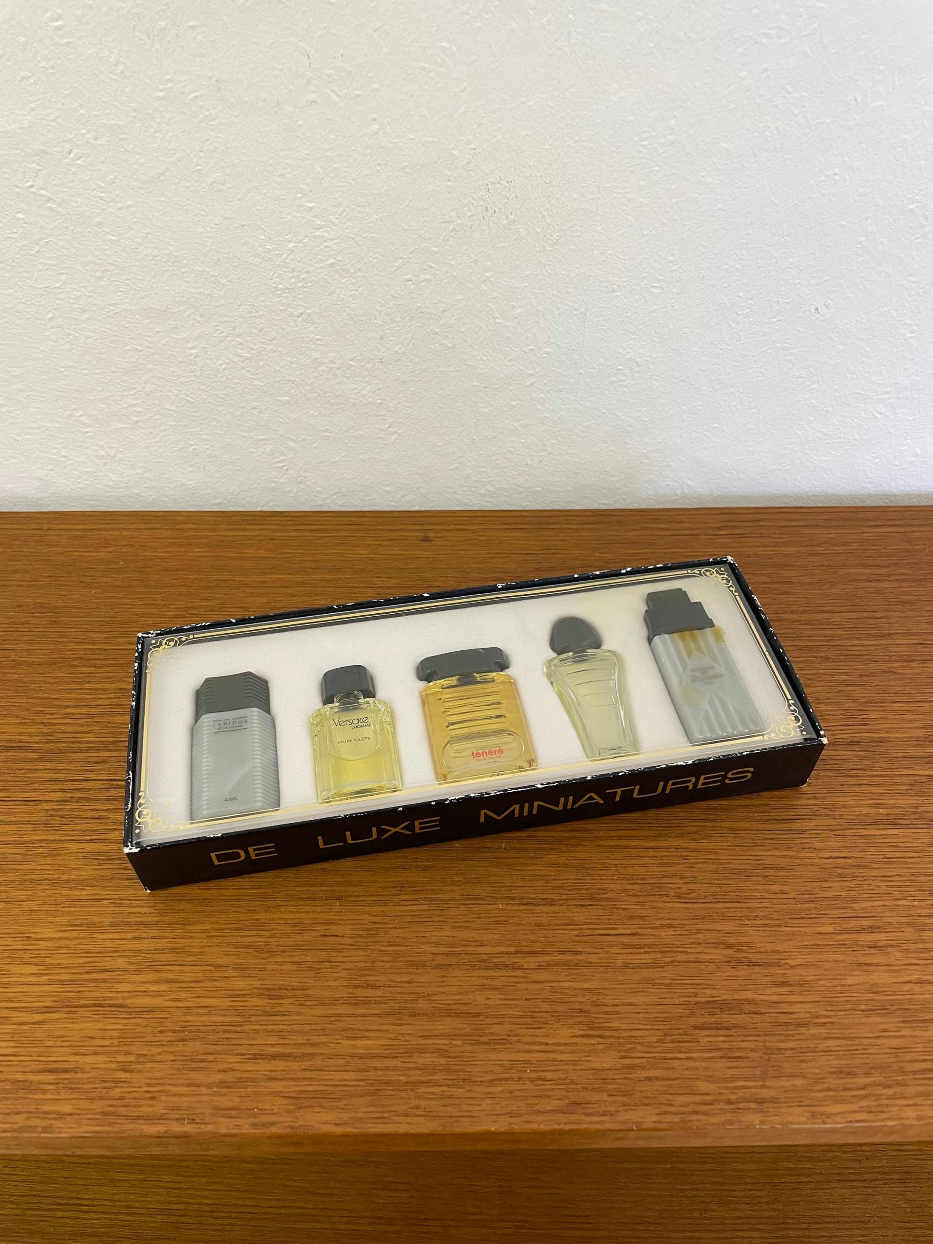 Mini Vintage Parfum Set „De Luxe Miniatures" 5 Düfte Mit Ovp Versace von Etsy - HannoverVintagestore