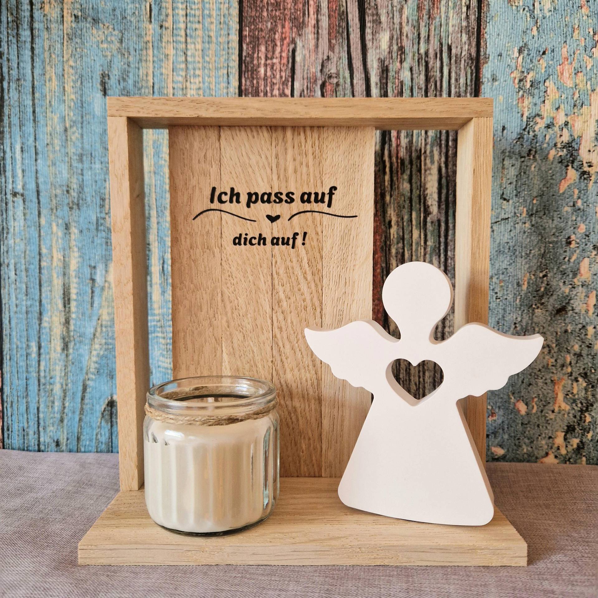 Geschenk Engel Dekoration Mit Kerze Tischdekoration Büro Schreibtisch Geldgeschenk Schutzengel Mitbringsel von Etsy - HarmonyHandmadeWaren