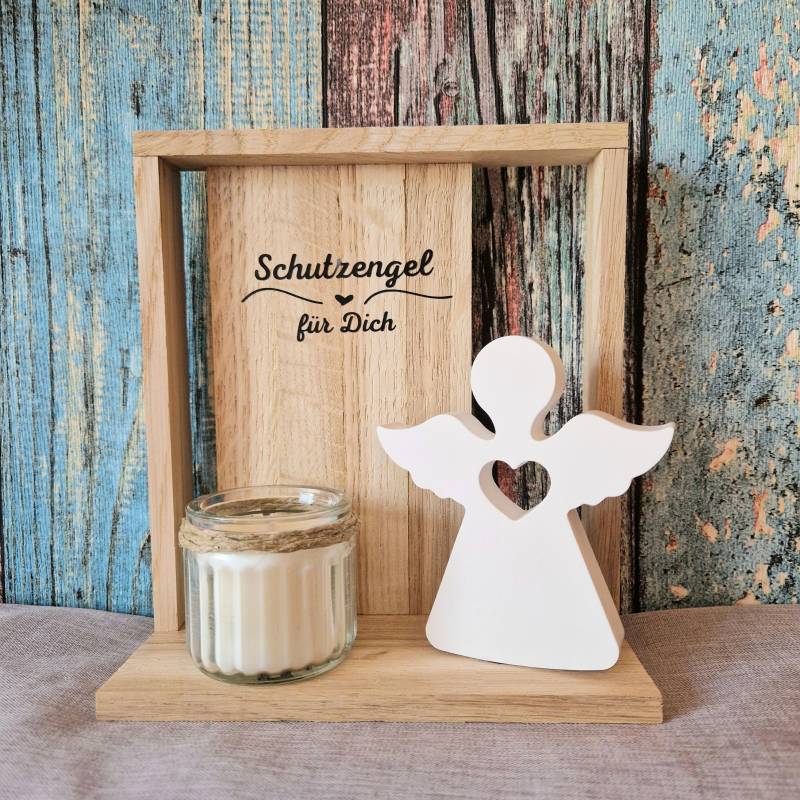 Geschenk Engel Schutzengel Dekoration Mit Kerze Tischdekoration Büro Schreibtisch Geldgeschenk Mitbringsel von Etsy - HarmonyHandmadeWaren