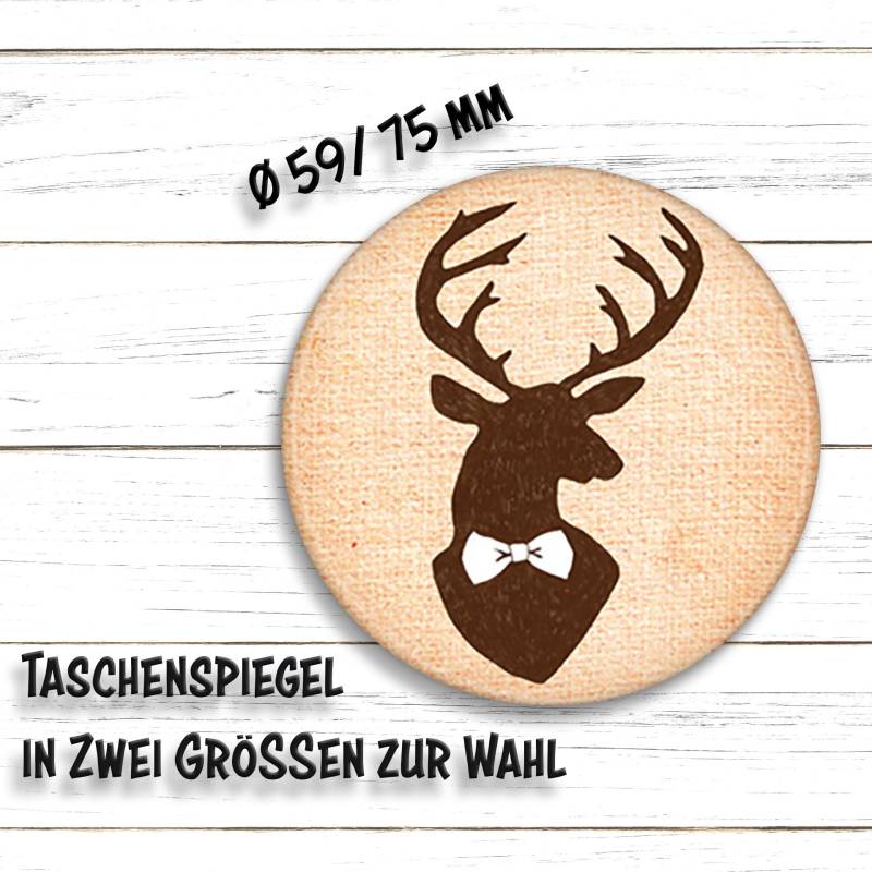 Taschenspiegel Hirsch von Etsy - HarzWare