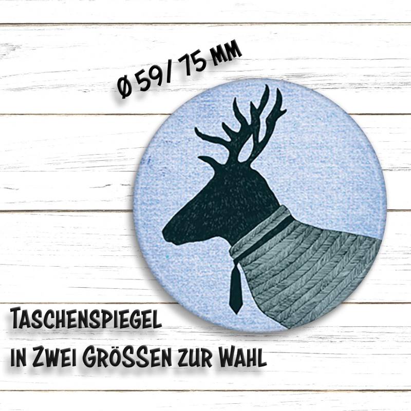 Taschenspiegel Hirsch von Etsy - HarzWare