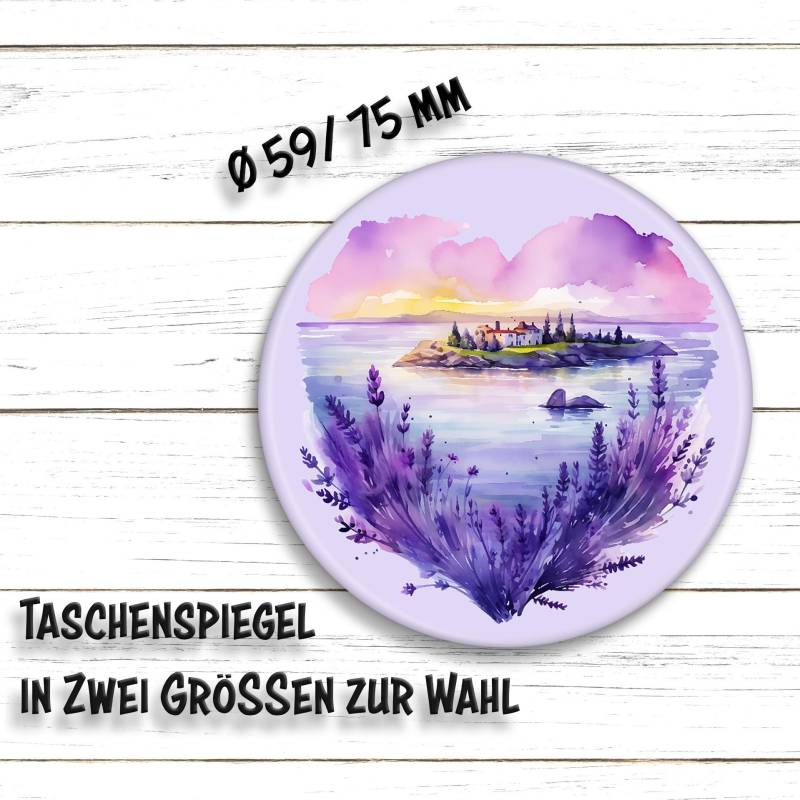 Taschenspiegel Lavendel Herz von Etsy - HarzWare