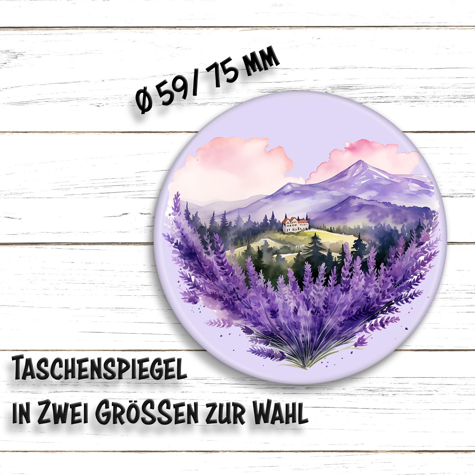 Taschenspiegel Lavendel Herz von Etsy - HarzWare