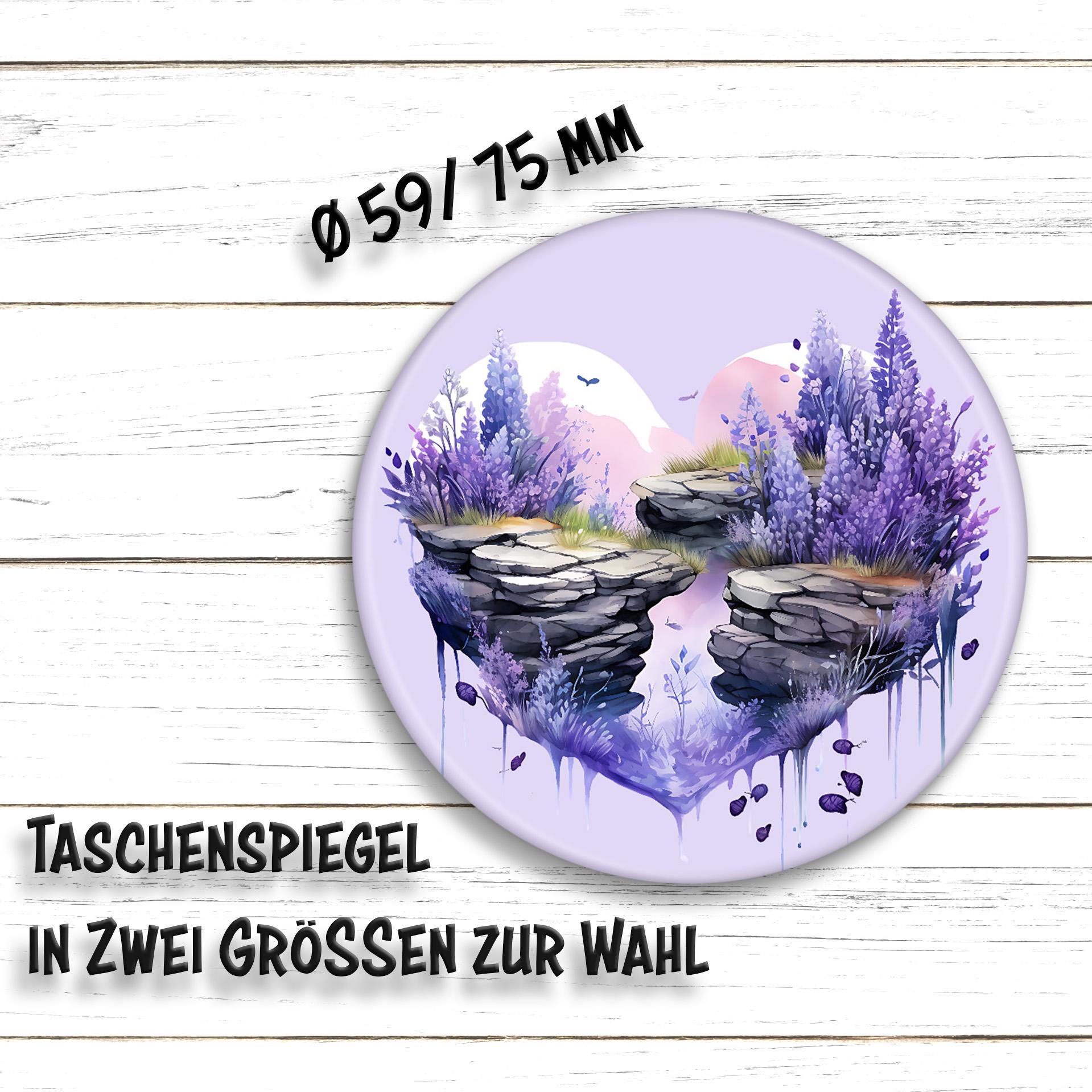 Taschenspiegel Lavendel Herz von Etsy - HarzWare