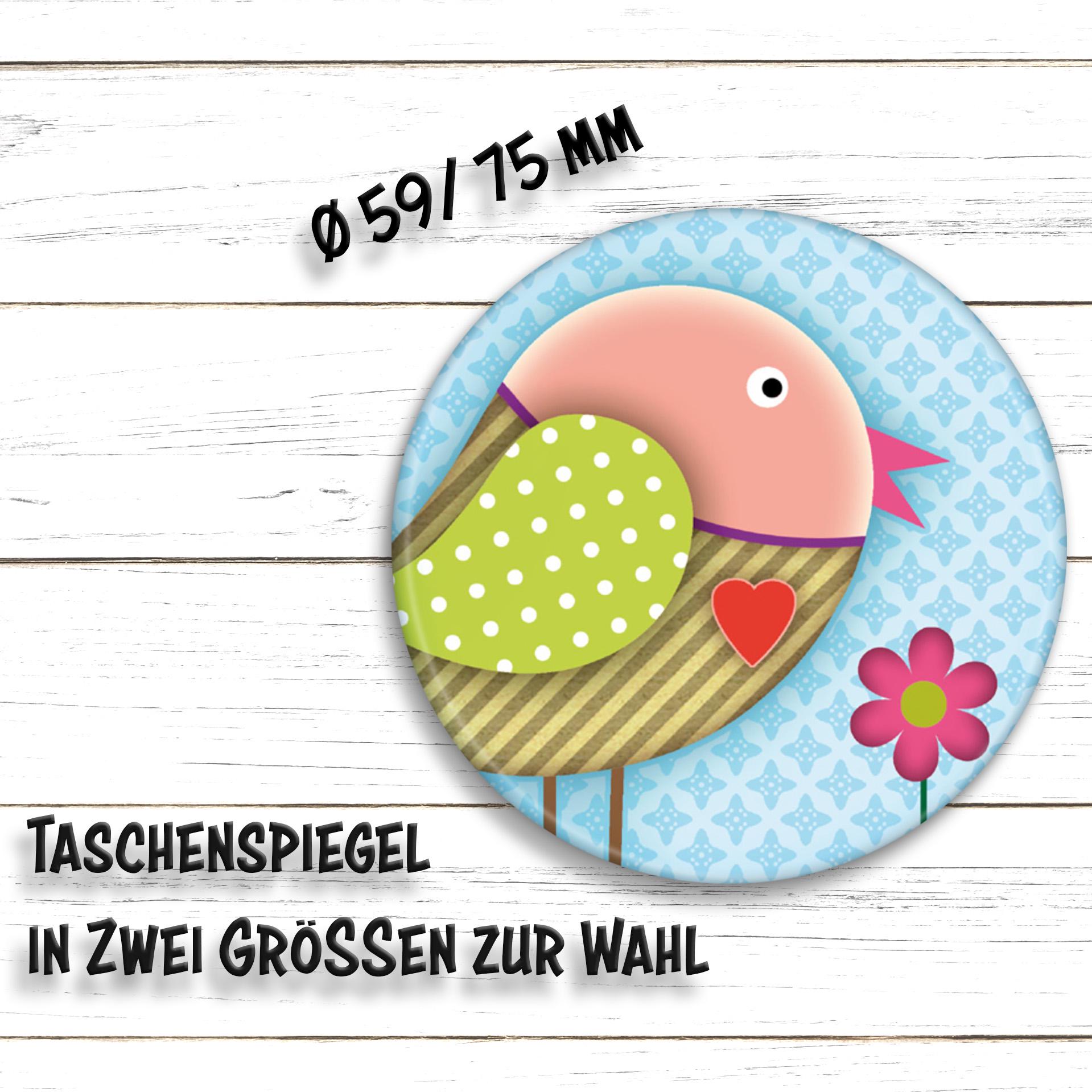 Taschenspiegel Süßer Vogel von Etsy - HarzWare