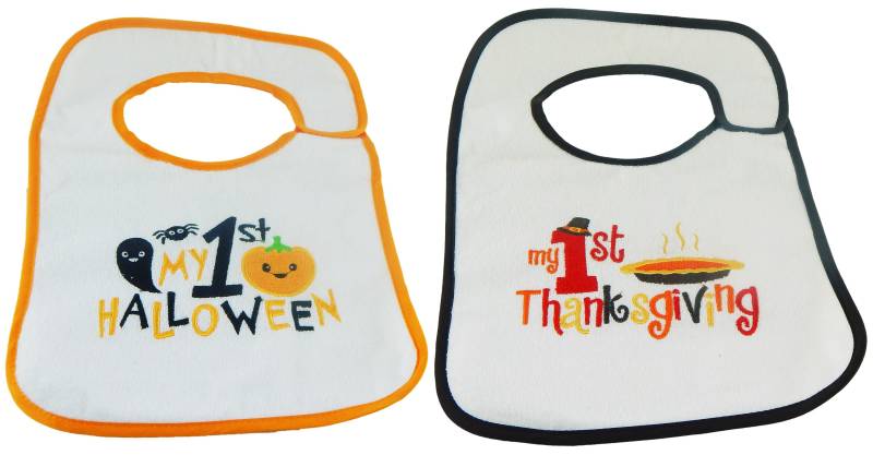 Baby's First Halloween & Thanksgiving Lätzchen Set - 2Pk von Etsy - HelloBabyWonder