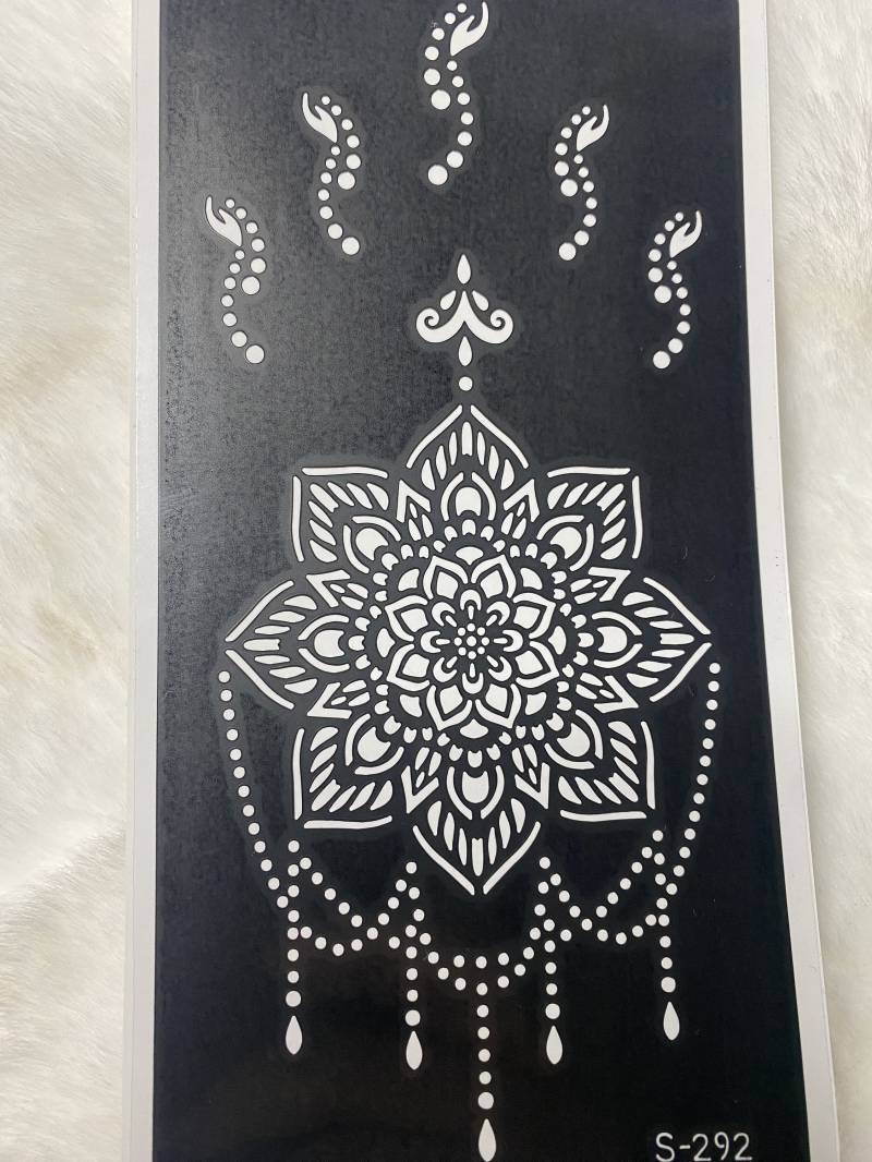 Henna Sticker , Mehendi Aufkleber, Hennatttoos, Schablone, Diy von Etsy - HennaDesignByHM