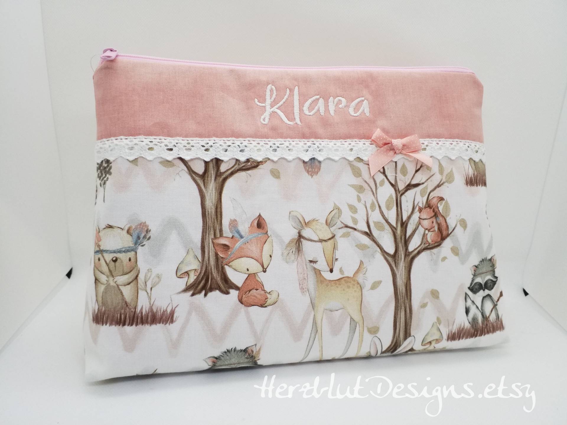 Windeltasche/Kulturtasche + Name von Etsy - HerzblutDesigns