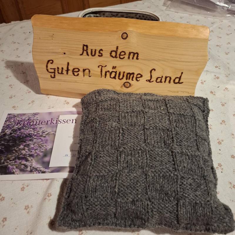 Kräuterkissen Handgestrickt von Etsy - Herzerlomi