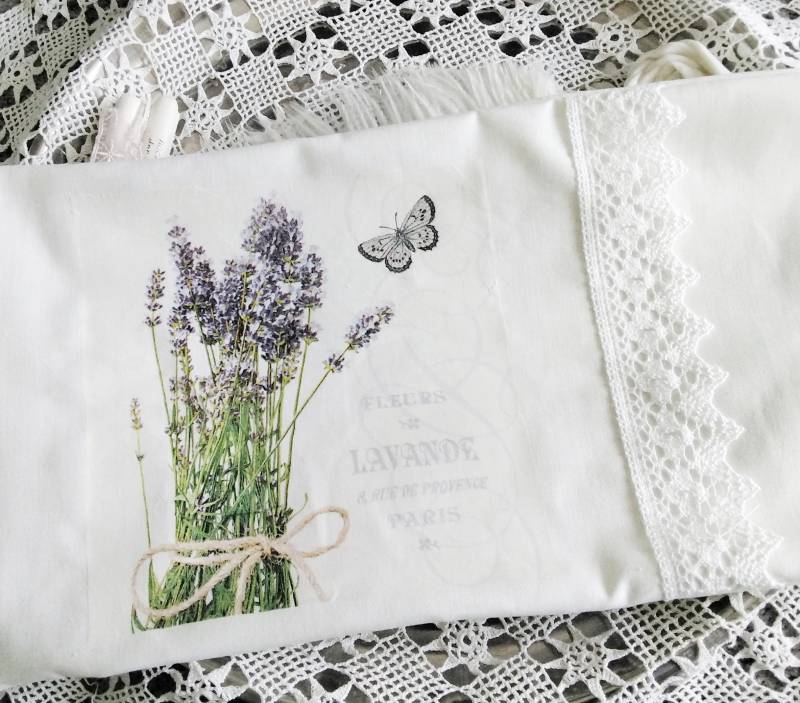 Großes Lavendelkissen Lavendel Shabby Chic Vintage Living Geschenke Idee von Etsy - Herzmensch01