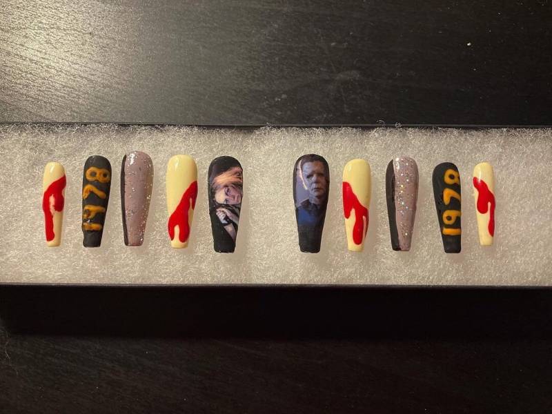 Halloween Press On Nails von Etsy - HotShotsNails