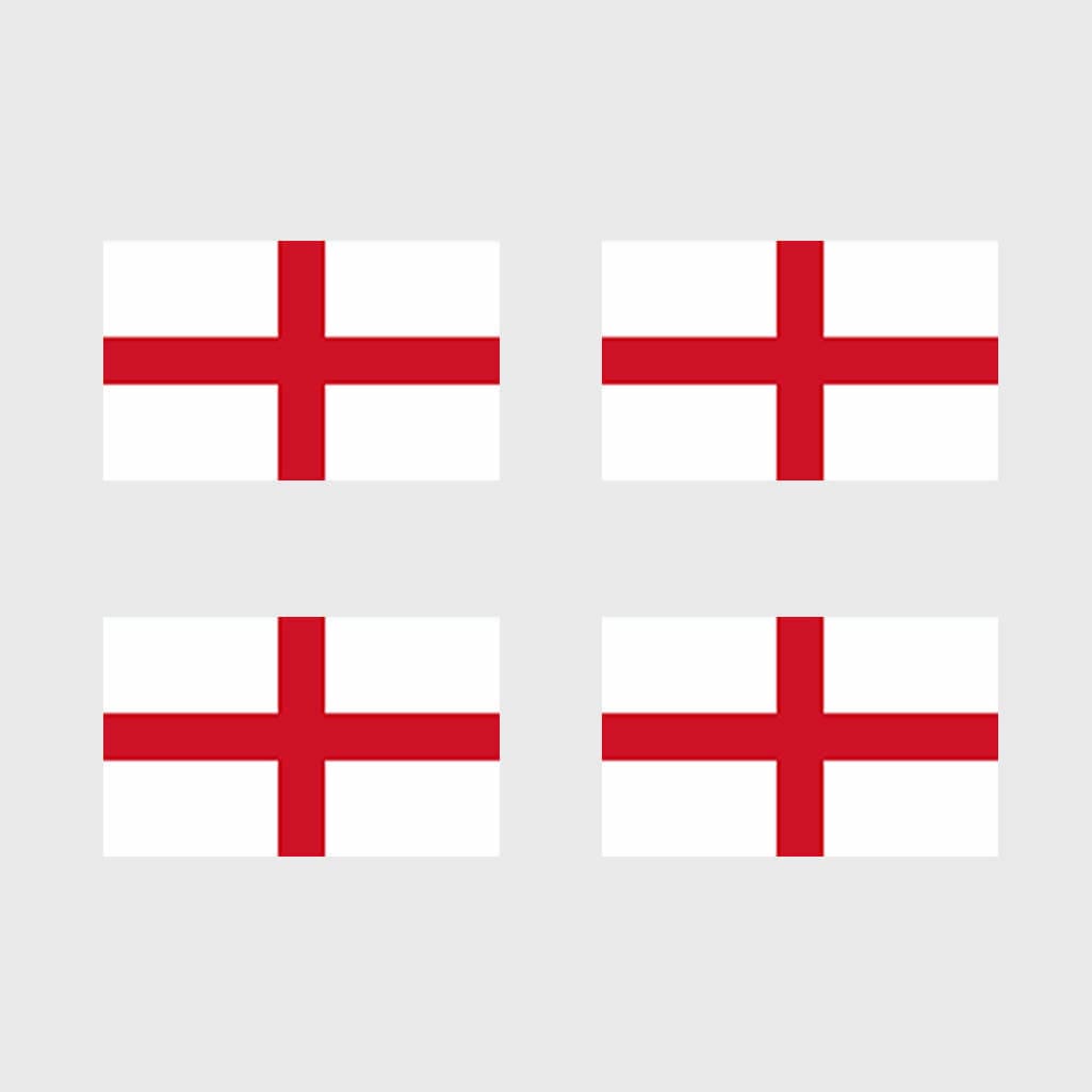 4Er Set England Flagge Temporäres Tattoo Wasserfest Hält 1 Woche Für Länder Unterstützung Sechs Länder, Rugby, Fußball, Cricket English Flag von Etsy - INKINGHOUSE