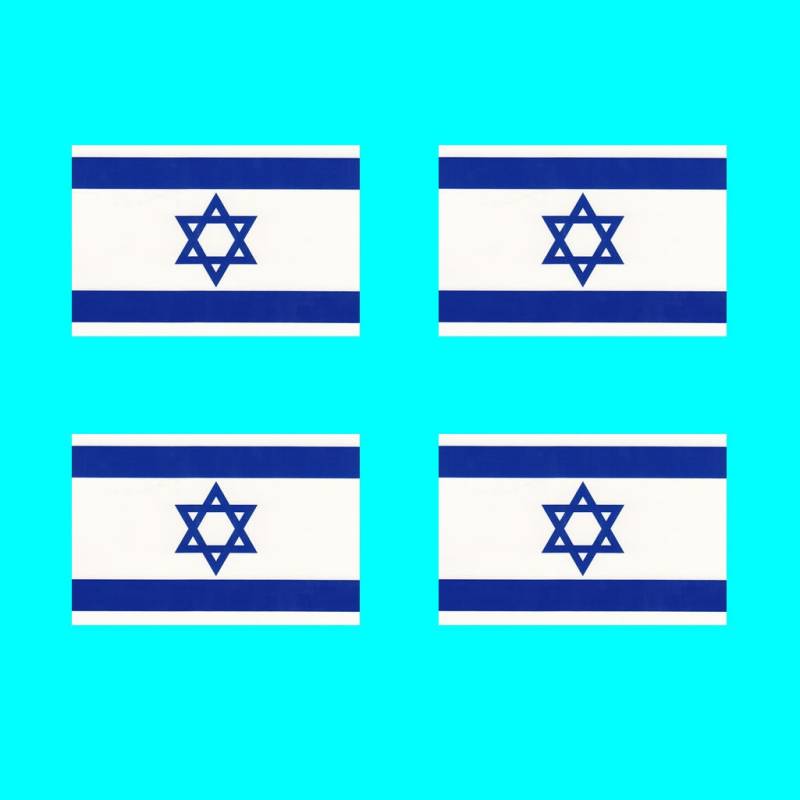 4Er Set Israel Flagge Temporäres Tattoo Wasserfest Hält 1 Woche von Etsy - INKINGHOUSE