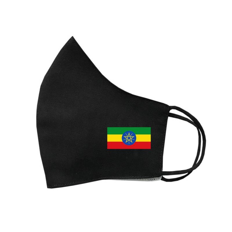 Äthiopien Flagge Baumwolle Gesichtsmaske Schutzhülle Waschbar Wiederverwendbar Afrika von Etsy - INKINGHOUSE