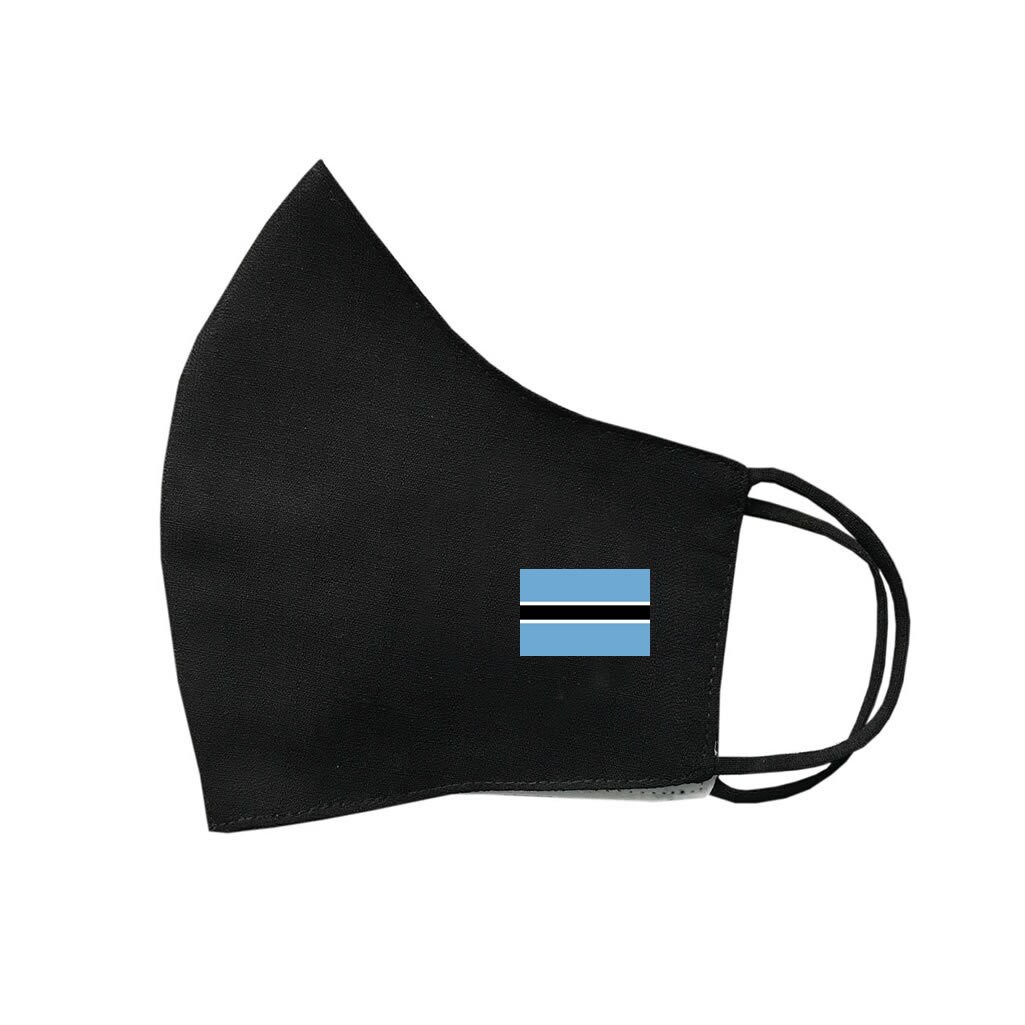 Botswana Flagge Baumwolle Gesichtsmaske Schutzhülle Waschbar Wiederverwendbar Afrika von Etsy - INKINGHOUSE