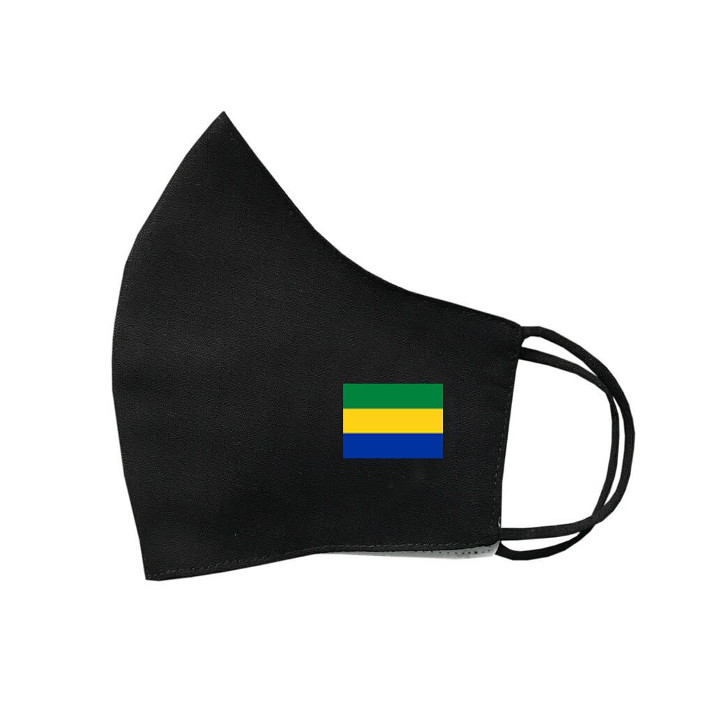 Gabon Flagge Baumwolle Gesichtsmaske Schutzhülle Waschbar Wiederverwendbar Afrika von Etsy - INKINGHOUSE