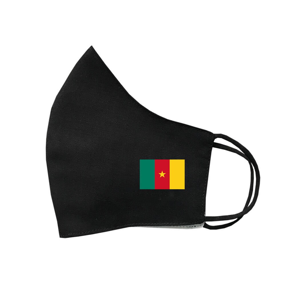 Kamerun Flagge Baumwolle Gesichtsmaske Schutzhülle Waschbar Wiederverwendbar Afrika von Etsy - INKINGHOUSE