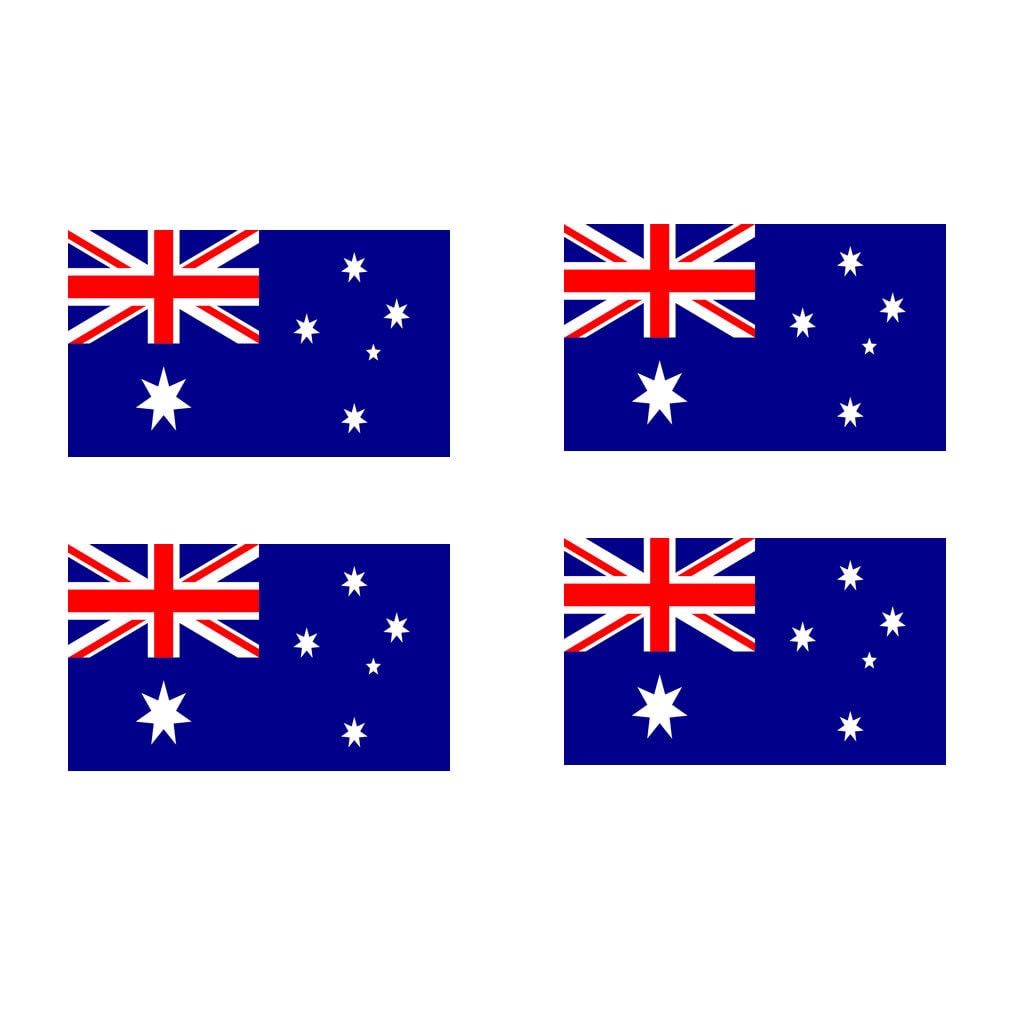 Set Von 4 X Australien Flagge Temporäre Tattoo Wasserdicht Hält 1 Woche Für Land Unterstützung Rugby, Fußball, Cricket Australian von Etsy - INKINGHOUSE