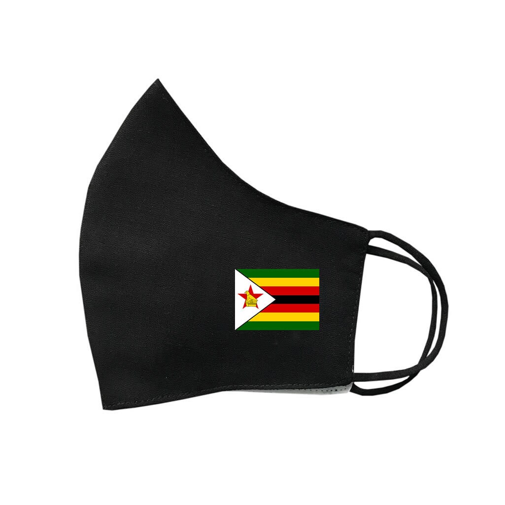 Simbabwe Flagge Baumwolle Gesichtsmaske Bedeckung Waschbar Wiederverwendbar Afrika von Etsy - INKINGHOUSE