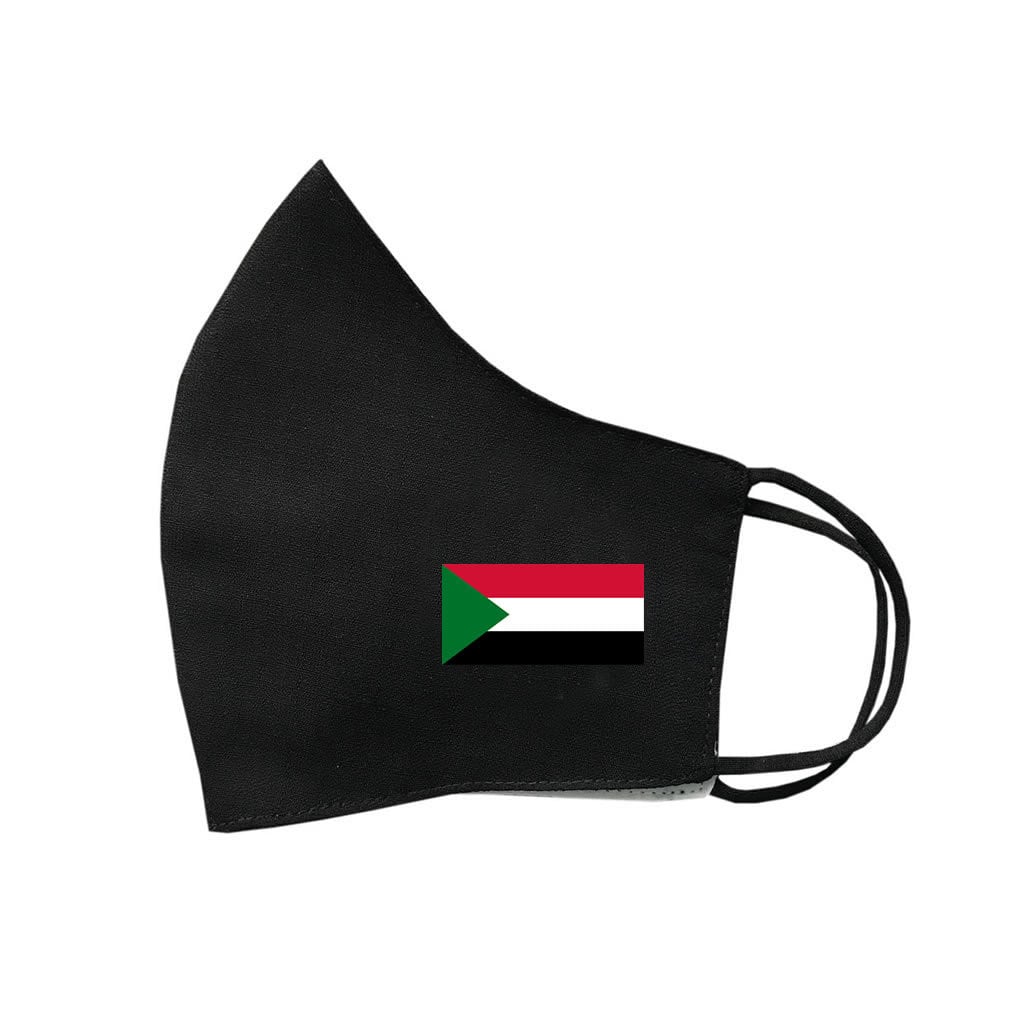 Sudan Flagge Baumwolle Gesichtsmaske Bedeckung Waschbar Wiederverwendbar Afrika von Etsy - INKINGHOUSE