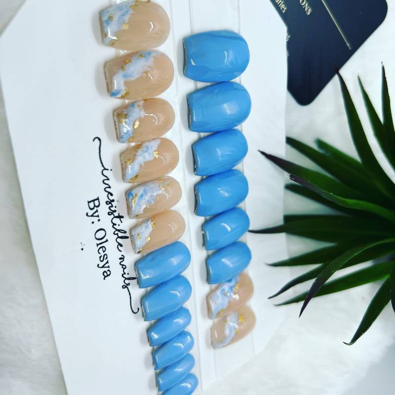 Marmor Blau von Etsy - IRRESISTIBLENAILS