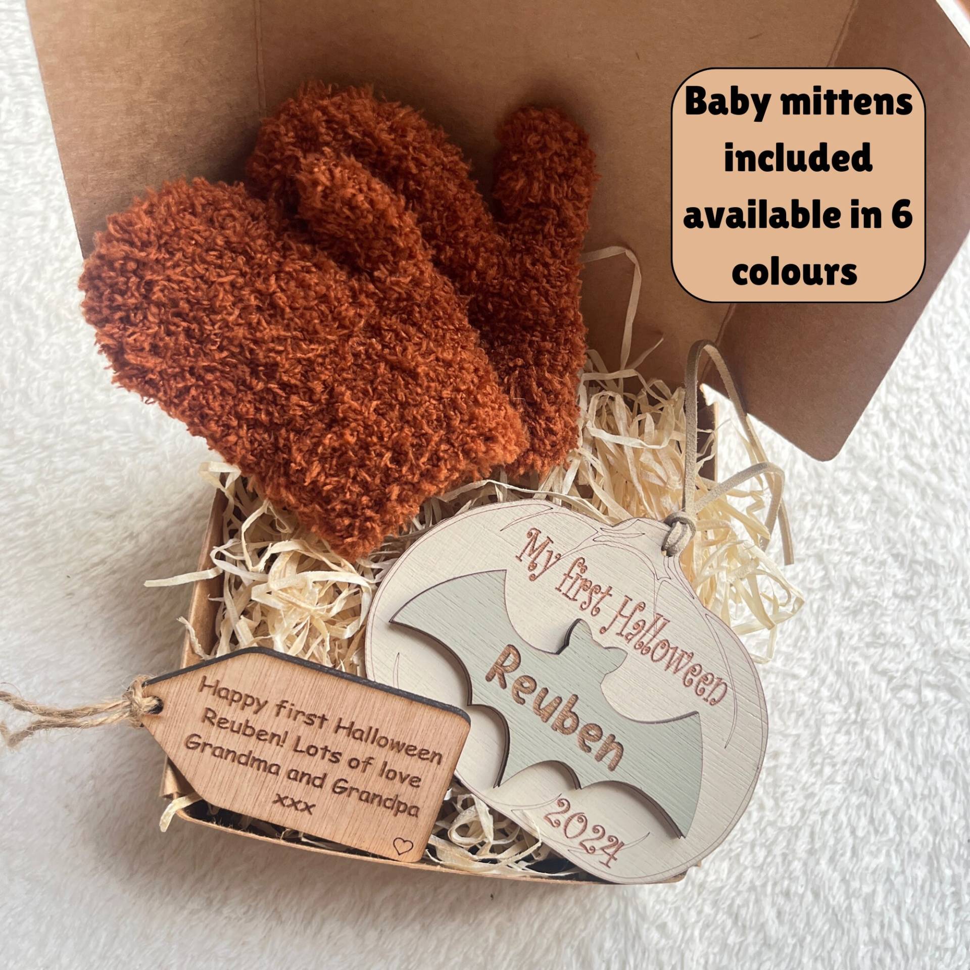 Babys Erste Halloween-Geschenkbox Für Mein Erstes Halloween-Andenken Personalisiertes Baby-Halloween-Hängendes Verzierungsdekorgeschenk Neue Mama von Etsy - Indieswoodentreasure