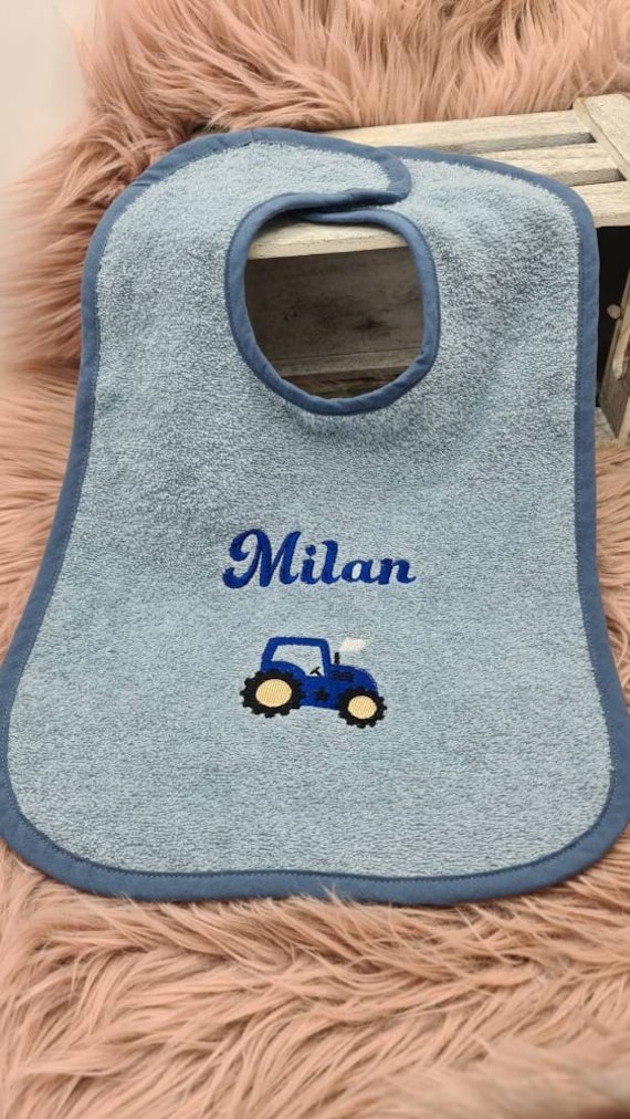 Riesen-Klettlatz Größe 30/45 Klett Lätzchen Baby Personalisiert Mit Namen Bestickt/Viele Farben von Etsy - InsaneandUnique