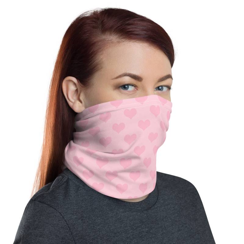 Rosa Herz Waschbar Gesichtsmaske Hals Gaiter von Etsy - InspiredRebellion