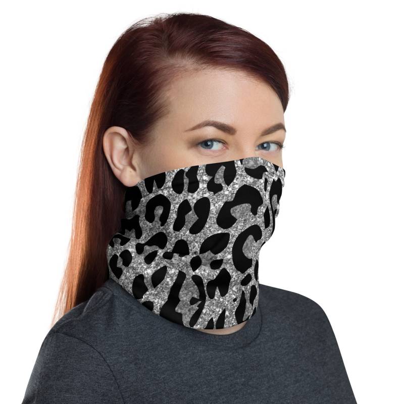 Silber Leopard Waschbar Gesichtsmaske Hals Gaiter von Etsy - InspiredRebellion