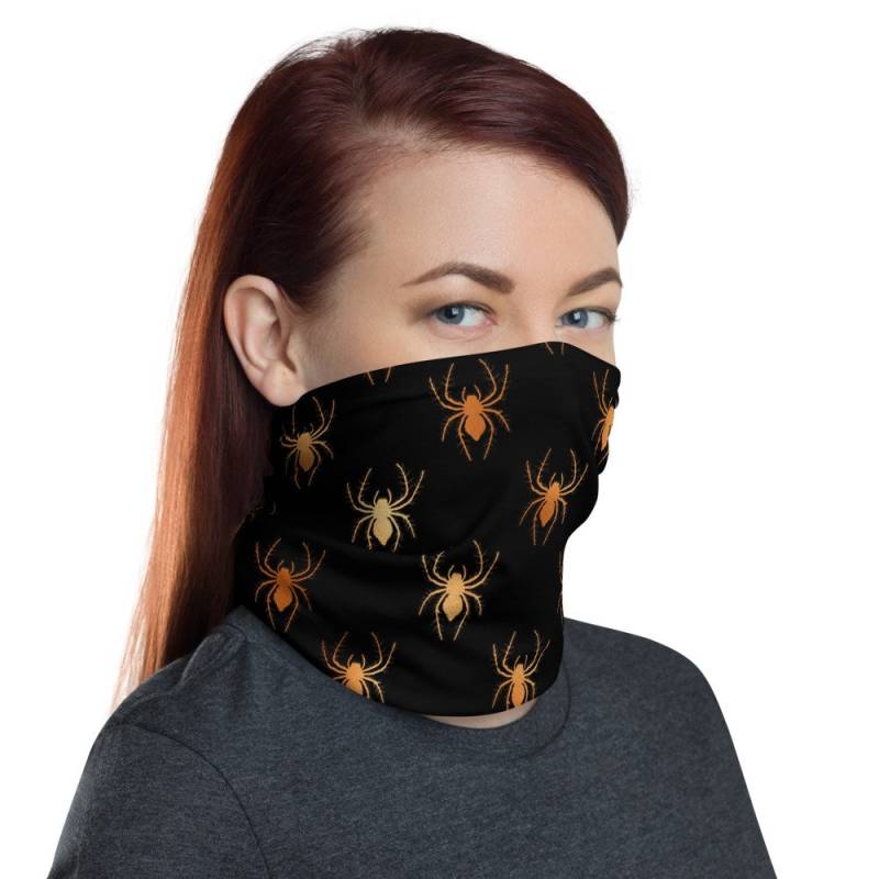 Spinne Waschbar Gesichtsmaske Hals Gaiter | Kupfer Und Schwarz von Etsy - InspiredRebellion