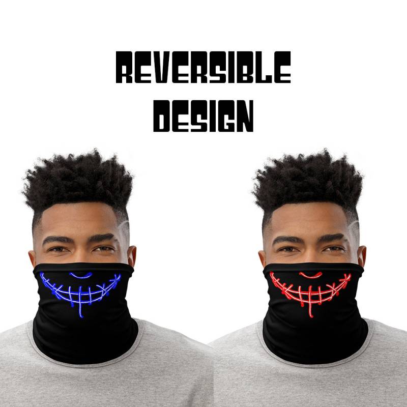 Smile Neck Gaiter - Film Inspirierte Gaiter Wende-Maske Unisex Neck Warmer Polyester Kopfband Maske Cosplay Bandana von Etsy - JBFaceMask