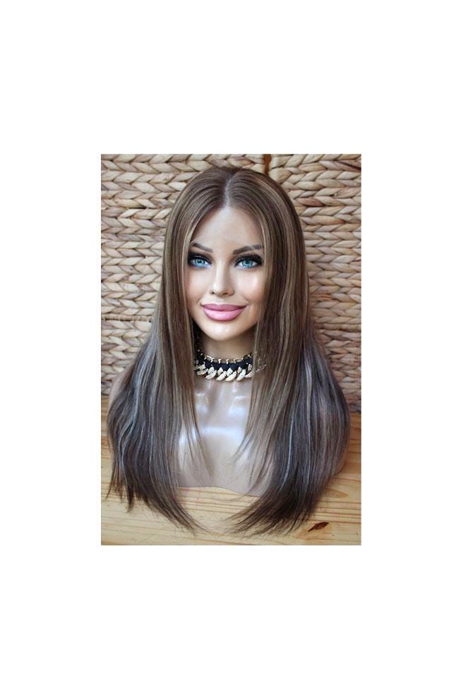 Perücke Lace Front Wig Menschliches Remy Echthaar Highlights Glatt Piano Lang Blond Braun Mittelbraun Dunkelbraun Strähnchen 13x4 Natürlich Perücke Lace Front Wig Menschliches Remy Echthaar Highlights Glatt Piano Lang Blond Braun Mittelbraun Dunkelbraun Strähnchen 13x4 Natürlich von Etsy - JLWLaceWigPeruecken