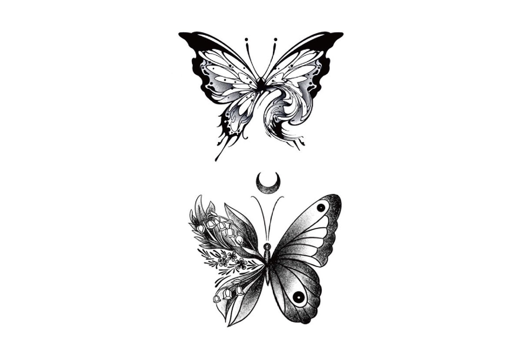 Schmetterling Temporäres Tattoo, Tattoo| Benutzerdefinierte Tattoos | Festival Tattoo Sommer Tattoo-Design, Tattoo-Ideen, Tattoo-Blitz von Etsy - JUZIgift