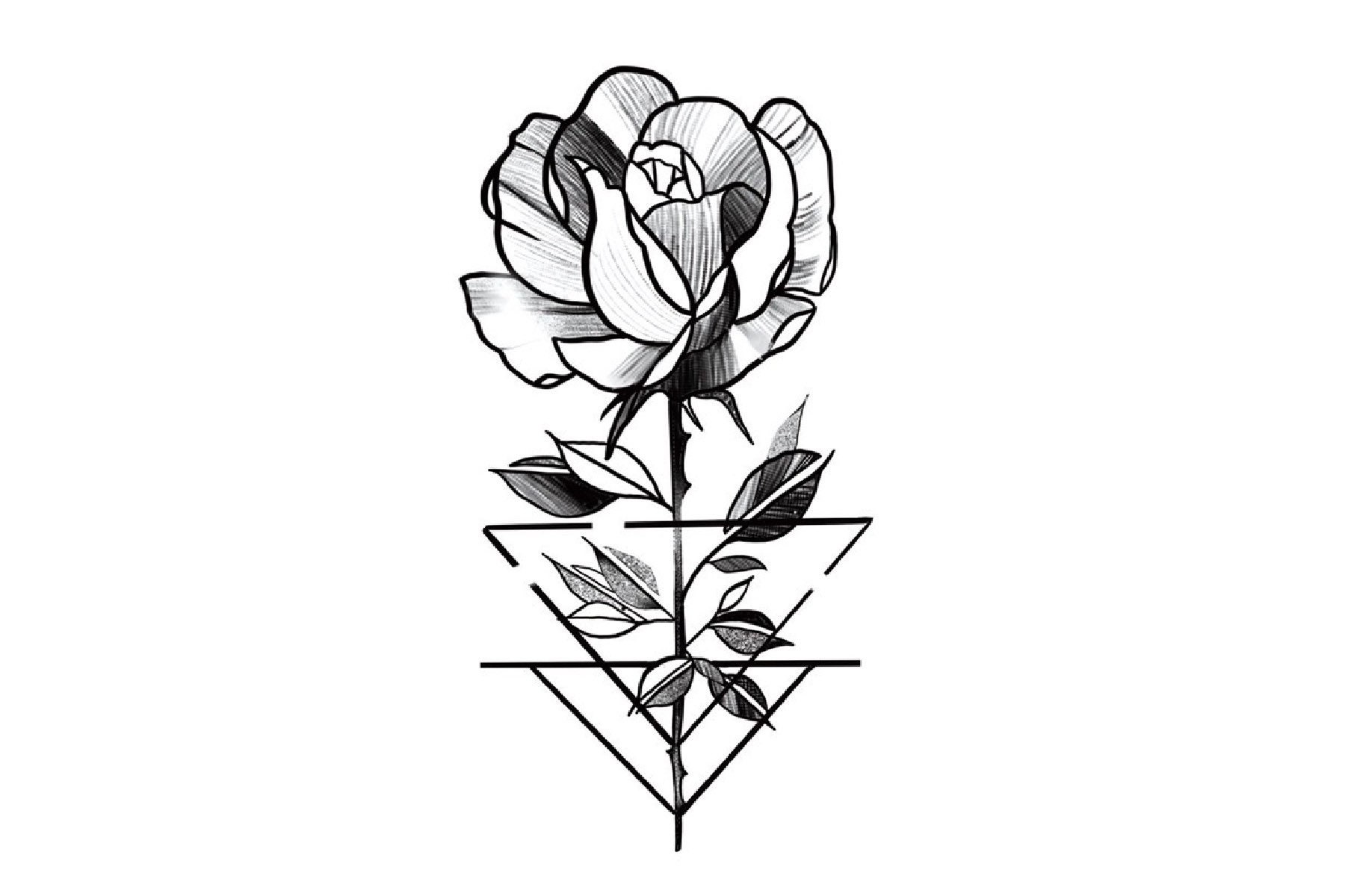 Temporäres Tattoo, Blumen Floral Festival Kleines Mädchen Wildblumen Rose Tattoo von Etsy - JUZIgift