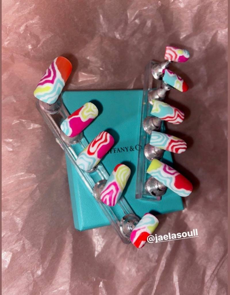 Abstrakte Press-On Nails Im Set von Etsy - JaeLaSoull