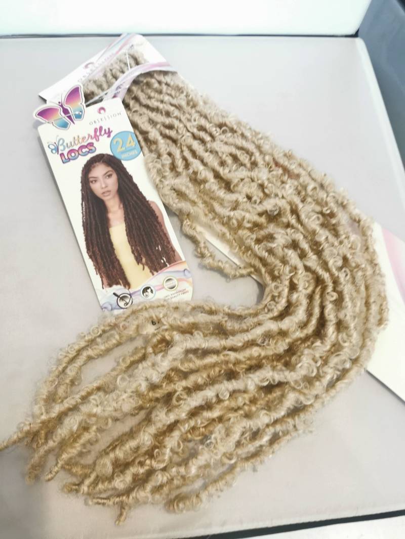 Farbe 613 61 cm Lange Blonde Schmetterling Trendy Dreadlocks. Schöne Crochet Faux Locks. Dreadlocks von Etsy - JagaziWigMakingTools