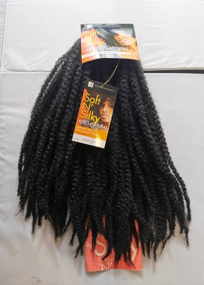 Sensationnel Soft N Seidig Afro Natural. Syn Twist Braidbulk Haarverlängerung von Etsy - JagaziWigMakingTools