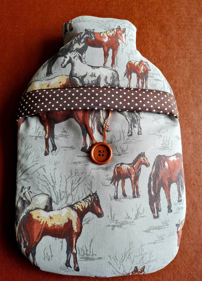 Cath Kidston Horses Wärmflaschenhülle Aus Stoff | Mit 2L Flasche von Etsy - Janellicraftz