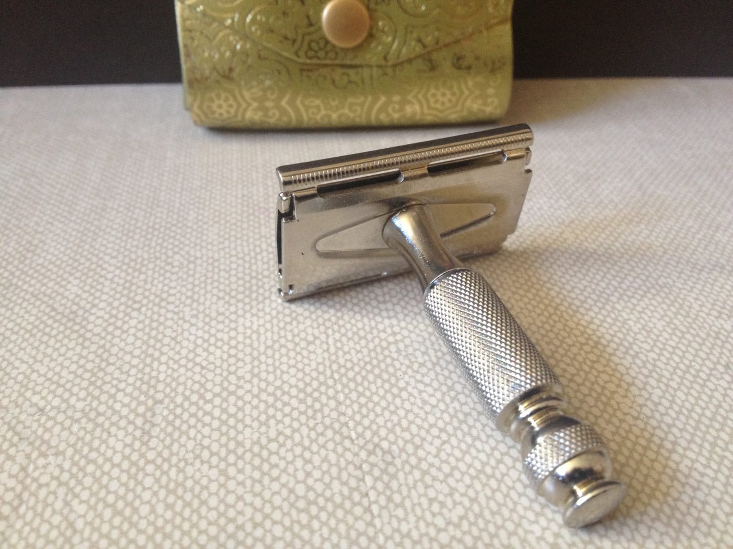 1960Er Gillette Reise Rasiermesser Ledertasche Made in Austria von Etsy - JansVintageStuff