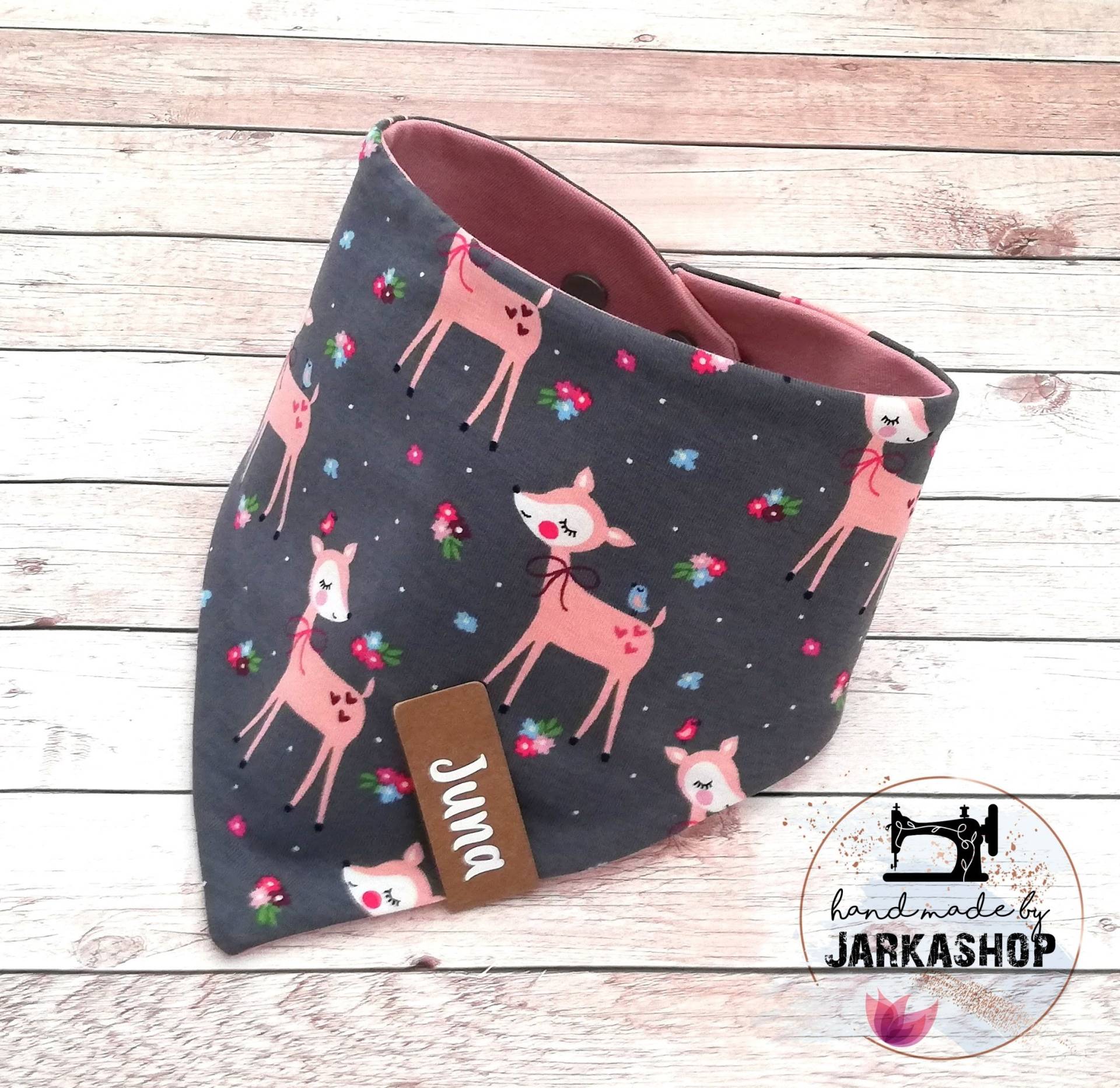 Baby Wende-Halstuch "Bambi"Grau-Rosa, Personalisiert, Halstuch, Babyhalstuch, Kinderhalstuch, Dreiecktuch, Halstuch Mit Namen Baby Wende-Halstuch "Bambi"Grau-Rosa, Personalisiert, Halstuch, Babyhalstuch, Kinderhalstuch, Dreiecktuch, Halstuch Mit Namen von Etsy - Jarkashop