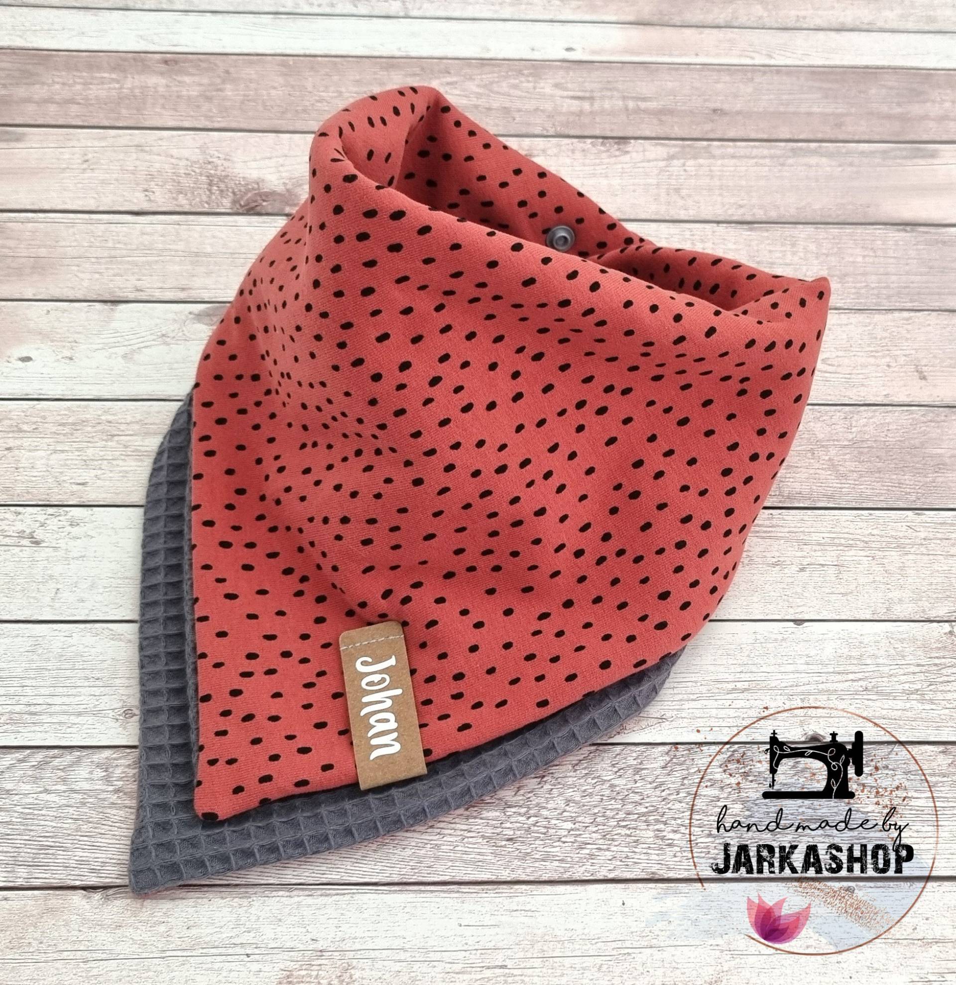 Baby Wende-Halstuch in Lagenlook Bio-Sweatstoff Und Waffelpique, "Punkten Rostrot", Halstuch Mit Namen, Personalisiert, Halstuch, Babyhalstuch Baby Wende-Halstuch in Lagenlook Bio-Sweatstoff Und Waffelpique, "Punkten Rostrot", Halstuch Mit Namen, Personalisiert, Halstuch, Babyhalstuch von Etsy - Jarkashop