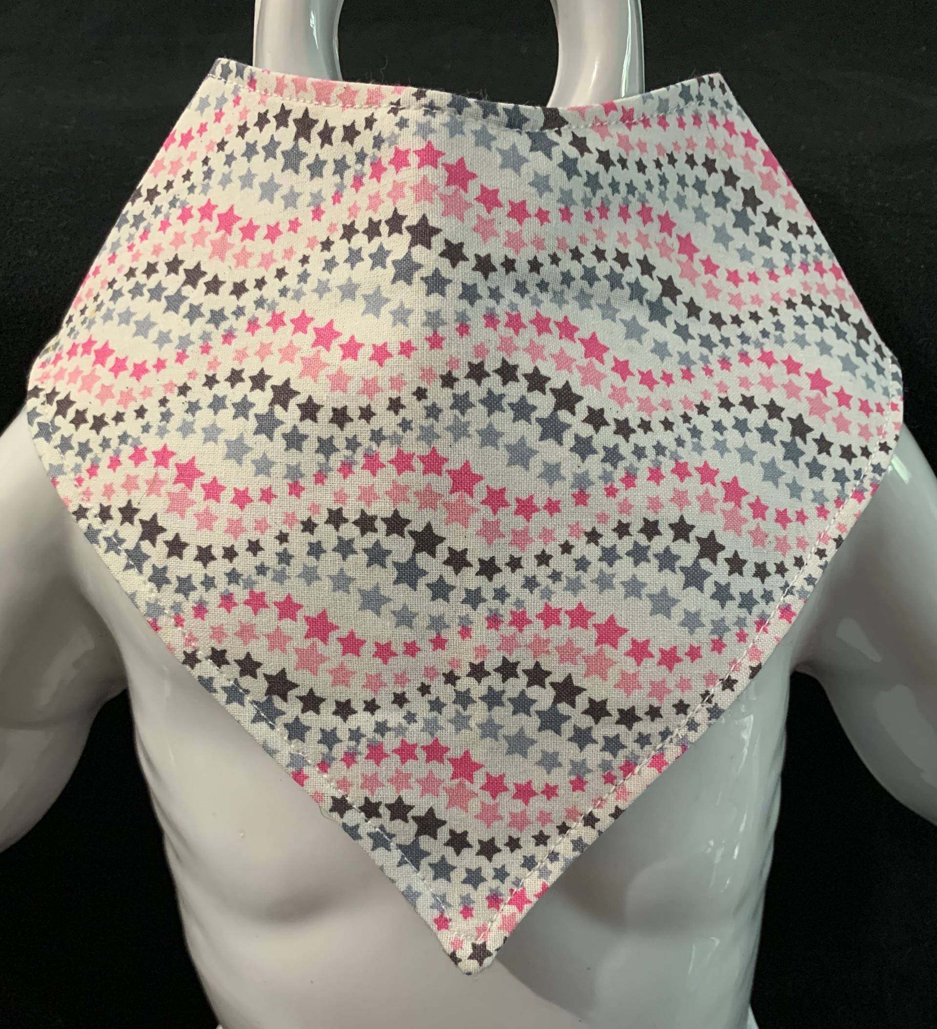 Rosa/Graue Sterne B-Dry Drool Bib/Bibdana/Bandana Bib Rosa/Graue Sterne B-Dry Drool Bib/Bibdana/Bandana Bib von Etsy - JaydieBugandB