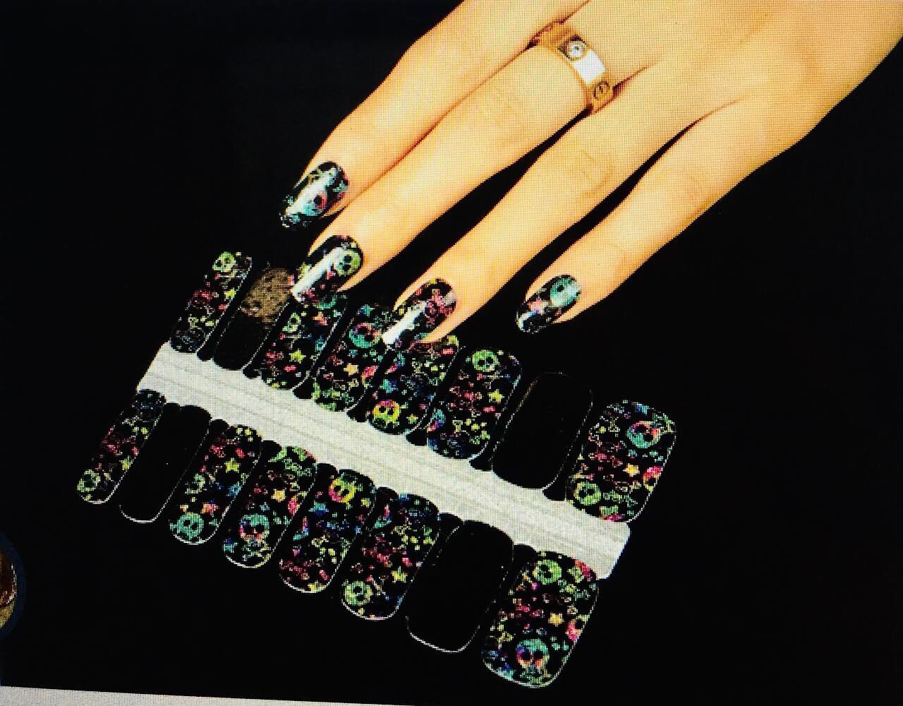 Funkelnde Totenköpfe Ffboutique Nagellack Wrap Kostenloser Versand von Etsy - JennysVIPShop